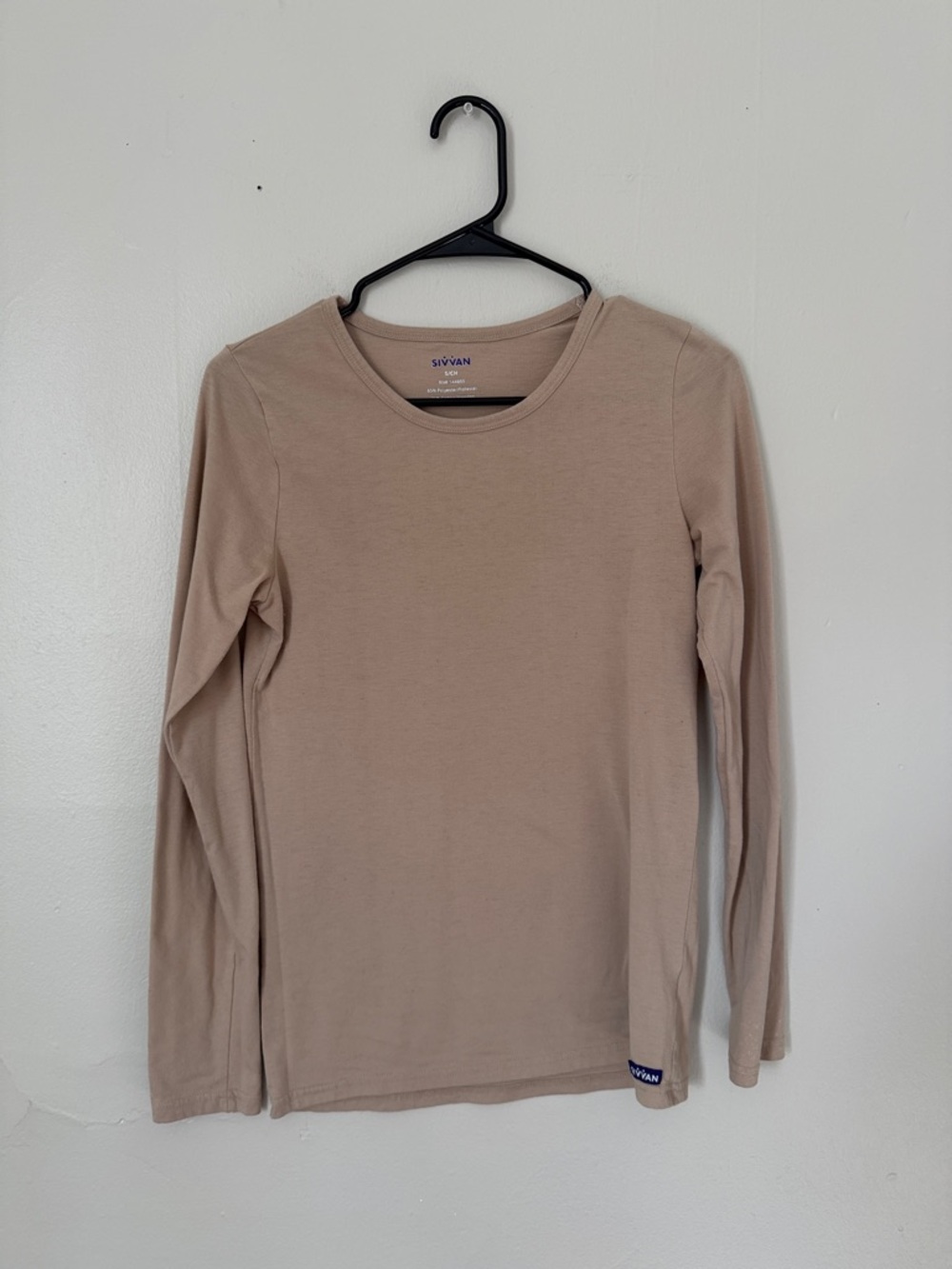 Sivvan Women's Long Sleeve Crewneck Tee - Taupe